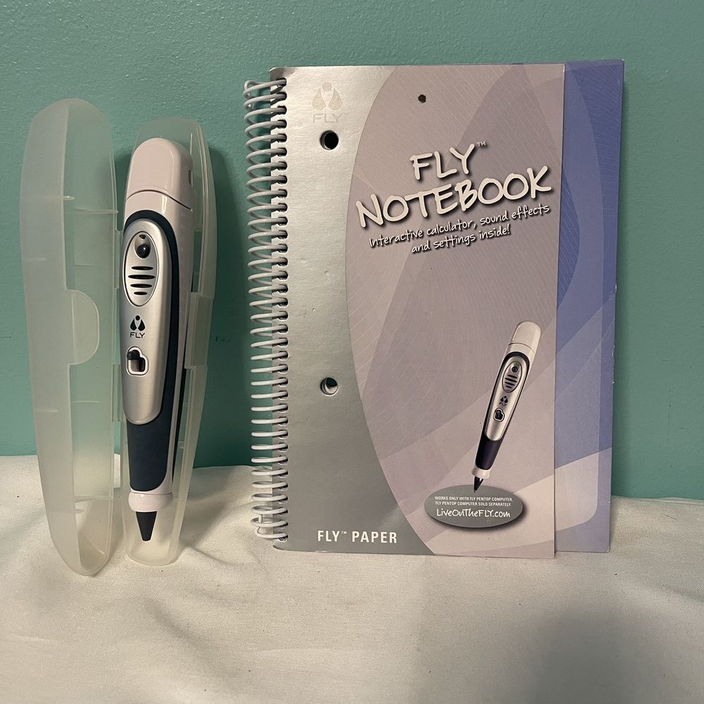 FLY COMPUTER WRITING PEN NOTEBOOK LOT LEARNING DEVICE VGC B-Z